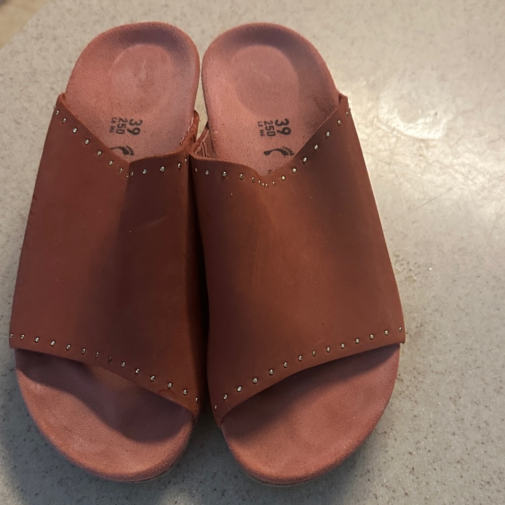 Papillio Women's Wedges in Rust Brown/Coral